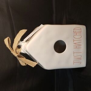 Rae Dunn "Just Hatched" ceramic birdhouse